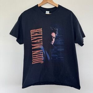 John Mayer T-Shirt Mens Large Black Summer Tour 2019 Music Rock Band Concert Tee